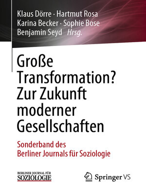 cover image of Große Transformation? Zur Zukunft moderner Gesellschaften